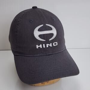 Lesher HINO Embroidered Black Official Trucker Cap Adjustable OSFM Hat
